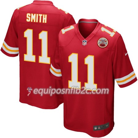 Camiseta Hombre NFL Kansas City Chiefs Alex Smith 11 Nike Rojo